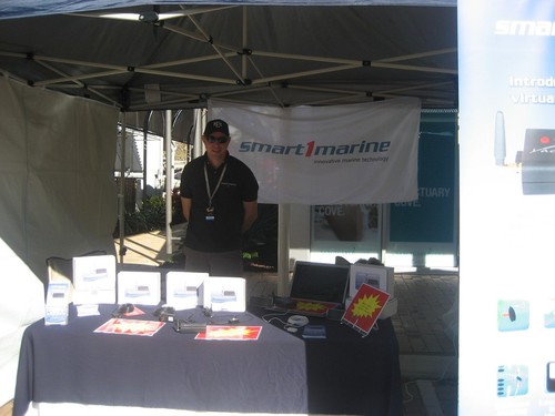 The team from Smart1Marine manned the stand at Sanctuary Cove. © MIAA